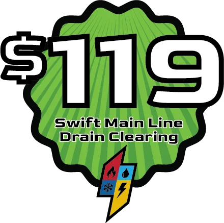 $119 Swift Main Line Drain Clearing