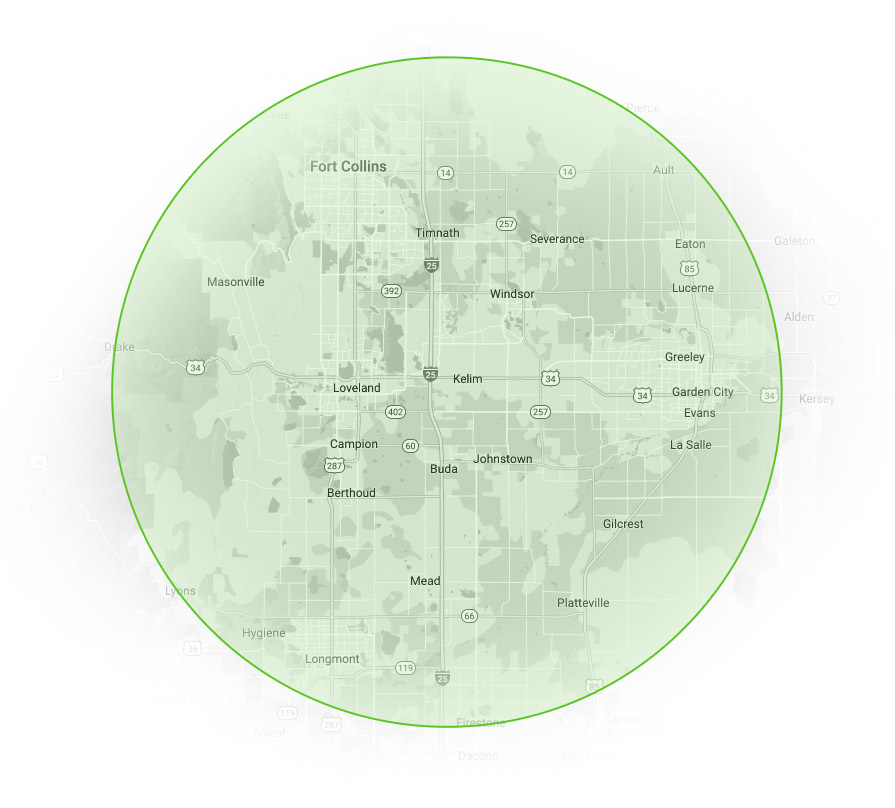 Service Areas of Limelight Services